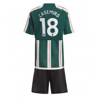 Manchester United Casemiro #18 Replica Away Minikit 2023-24 Short Sleeve (+ pants)